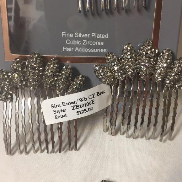 16 Piece Cubic Zirconia Hair 4 small extra (free) - Picture 2 of 9